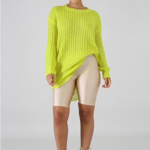 NEW  DISTRESSED SWEATER DRESS - Picture 2 of 4